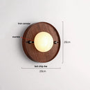 Axyaa Chinese Retro LED Wall Lamp Living Room Bedroom Cafe Fixture