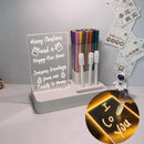 Axyaa Luminous Led Night Lights Acrylic Message Board Calendar Desktop Memo Prompt