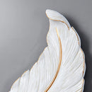 Luxury Feather Lights Resin Sconce Wall Lamp by Axyaa