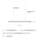 Axyaa Minimalist Long Strip Pendant Light for Full Spectrum Bar Lighting