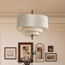 Axyaa Japan Cloth Pendant Lights Chandelier, LED E27 for Home Decor, Restaurant, Kitchen