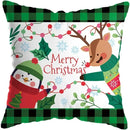 Cute Santa Claus Snowman Print Pillowcase for Axyaa Christmas Party Decor