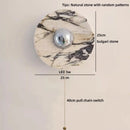 Axyaa Modern Nordic Wooden LED Wall Lamp Glass White Stair Light for Living Room