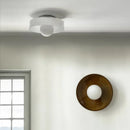Axyaa Cream LED Ceiling Lamp Single Head Minimalist Nordic Design