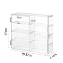 Axyaa 1/64 Scale Toy Cars Acrylic Display Case Shelf - Clear Storage Box