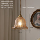 Axyaa Vintage Brass Glass Pendant Lights Hanging Lamp for Bar Dining Bedroom