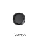 Axyaa Non-Stick Carbon Steel Pizza Pan - Round Oven Tray for Baking & Roasting