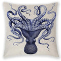 Axyaa Sea Animal Linen Pillow Case 45*45cm Home Decoration