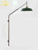 Axyaa Long Pole Swing Arm Wall Lamp LED E27 Gold/Black/Green Hotel Restaurant Hall