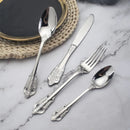Axyaa Antique Floral Stainless Steel Western Tableware Set
