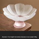 Axyaa Lotus Fruit Plate for Living Room Coffee Table, Pink Nut Refreshment Plate