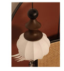Axyaa French Wood Style Pendant Light for Bedroom, Dining Room, and Tea Room