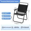 Axyaa Portable Beach Chair: Foldable Carbon Steel Outdoor Camping Stool
