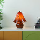 Axyaa Glass Skirt LED Desk Lamp - Retro Colored, Creative Bedroom Bedside Light