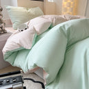 Axyaa Modern Bed Sheet Set, Polished Quilt Cover, Single Three-Piece