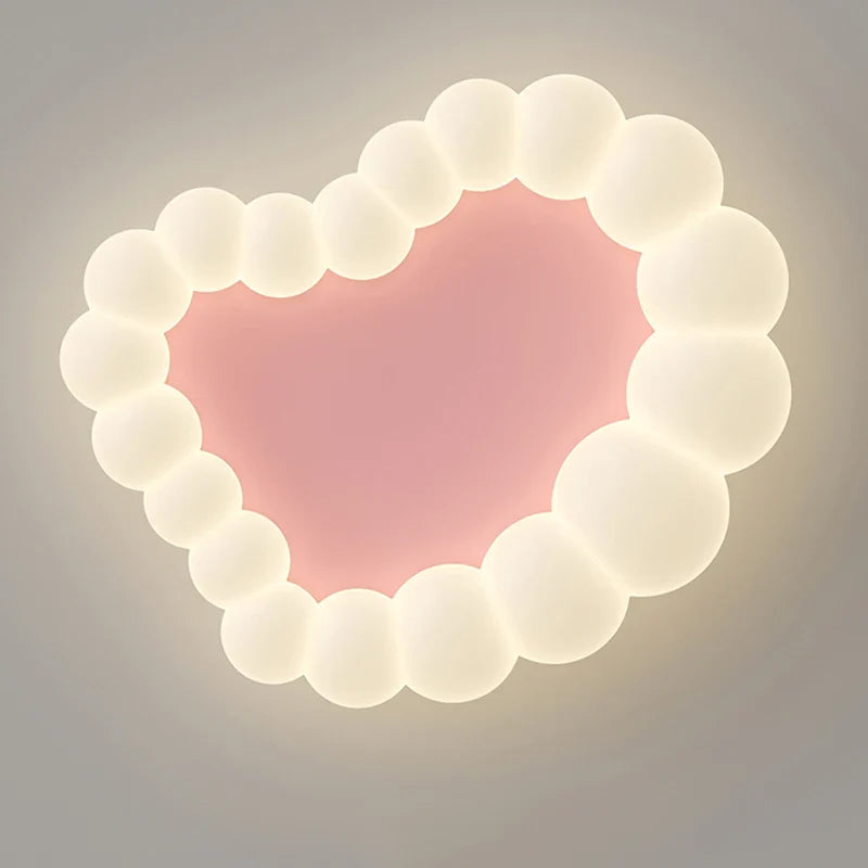 Axyaa Bubble Ceiling Lamp: Pink & White Nordic Design for Princess Bedroom