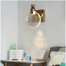 Axya Crystal Wall Lights: Modern Bedroom Sconces for Background Lighting