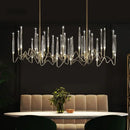 Axyaa Crystal Chandelier: Nordic Design for Dining Room, Bedroom, Bar Counter, Living Room Luxe