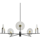 Axyaa Marble Chandelier: Nordic Black Minimalist Branch for Living Room, Dining Room, Bedroom