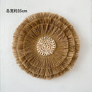 Rattan Grass Weaving Wall Decor, Moroccan Style, Axyaa Livingroom Bedroom Background
