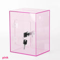 Axyaa Clear Acrylic Money Box with Lock and Keys - Large Capacity