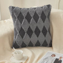Axyaa Rabbit Hair Pillowcase: Prismatic Decor Sofa Throw Cushion Cover