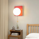 Axyaa Nordic Glass Wall Sconce for Bedroom Study Hallway - LED Minimalist Lighting
