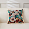 Axyaa Retro Cotton & Linen Throw Pillowcase 45x45 - Yarn-Dyed Jacquard Cover