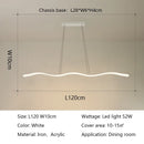 Axyaa LED Wave Pendant Lights: Modern, Creative Dining Room Chandeliers for Bar & Restaurant