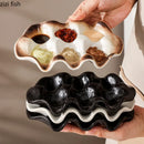 Axya Ceramic Egg & Candy Tray, Specialty Tableware for Molecular Cuisine