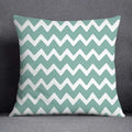 Axyaa Green Geometric Pillow Cover for Home Decor