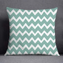 Axyaa Green Geometric Pillow Cover for Home Decor