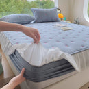 Axyaa Embroidery Floral Mattress Cover Thicken Lace Quilted Bed Cover Queen/King Sizes