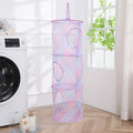 Axyaa Hanging Laundry Basket - Mesh Storage Organizer for Clothes, Toys, and Sundries