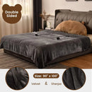 Axyaa King Size Electric Heated Blanket with Dual Controller