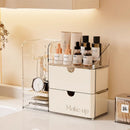 Axyaa Cosmetic Storage Box: Makeup Organizer with Drawers & Lipstick Holder