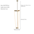 Axyaa Vintage LED Hanging Ceiling Lamps Retro Minimalist Pendant Lights Loft Chandelier