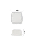 Axyaa White Special-shaped Dinner Plate Set for Restaurant and Kitchen