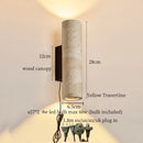 Axyaa Vintage LED Wall Lights for Living Room, Bathroom, Bedroom - Columnar Stone Design