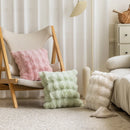 Axyaa Faux Rabbit Fur Pillow Cover for Sofa, Bed, or Chair - Soft, Fluffy, Decorative