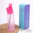 Axyaa Flavored Water Bottle Sports Alr Up Drinking Bottle with Fruit Fragrance Pods