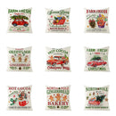Axyaa Christmas Gingerbread Car Tree Print Pillowcase for Festive Home Decor