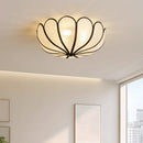 Axyaa Creamy Petals Ceiling Lamp - Nordic Wabi Sabi Bedroom Light