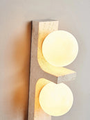 Axya Stone Long Strip Wall Lamp | Natural Living Room Bedroom Lighting