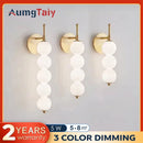 Axyaa Nordic Wind Gourd LED Wall Lamp, Minimalist Milky White Light for Home Decoration
