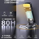 Axyaa Rechargeable Clip-on Book Light: 3 Amber Colors, 3 Brightness Levels