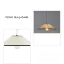 Circular Fabric Pendant Light for Home Decor - Axyaa Lighting