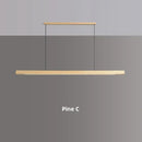 Axyaa Nordic Wood Pendant LED Ceiling Lamp for Home Office Kitchen Dining Room