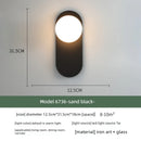Axyaa Modern Glass Wall Sconce Bedside Lamp for Bedroom, Living Room & Staircase