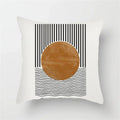Axyaa Geometric Pattern Blue & White Cushion Cover for Home, Car, Sofa & Living Room